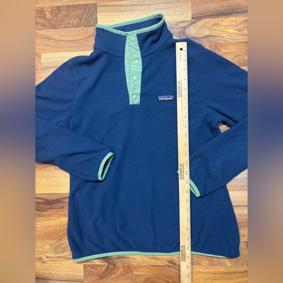 Patagonia Micro D Snap T Fleece Pullover Sweater Women's Size Small Gorpcore - Picture 4 of 6